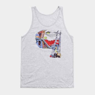 Number 9, alphabet ghetto background Tank Top